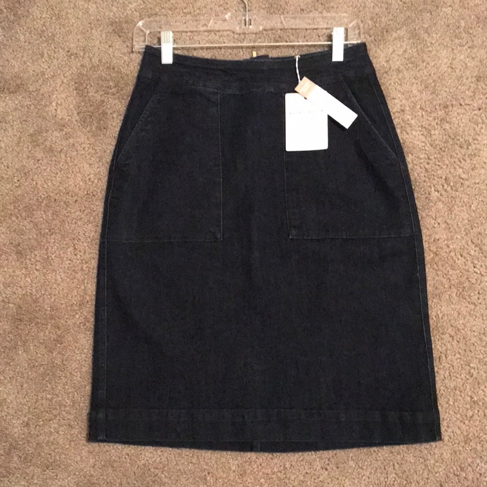 NWT DownEast Patch Pocket Denim Skirt 4